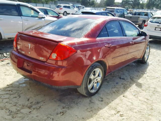 1G2ZH57N584127415 - 2008 PONTIAC G6 GT BURGUNDY photo 4