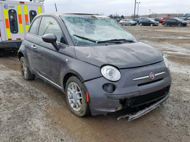 3C3CFFAR8FT756798 - 2015 FIAT 500 POP GRAY photo 1