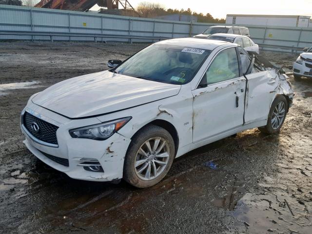 JN1CV7AR6HM681132 - 2017 INFINITI Q50 BASE WHITE photo 2