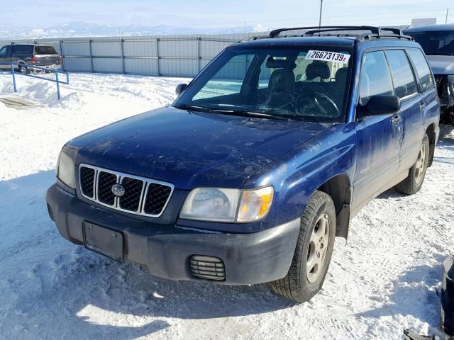 JF1SF63591G759469 - 2001 SUBARU FORESTER L BLUE photo 2