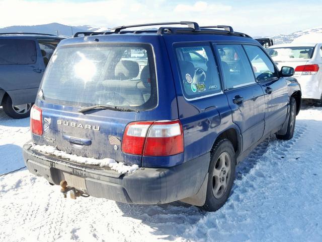 JF1SF63591G759469 - 2001 SUBARU FORESTER L BLUE photo 4