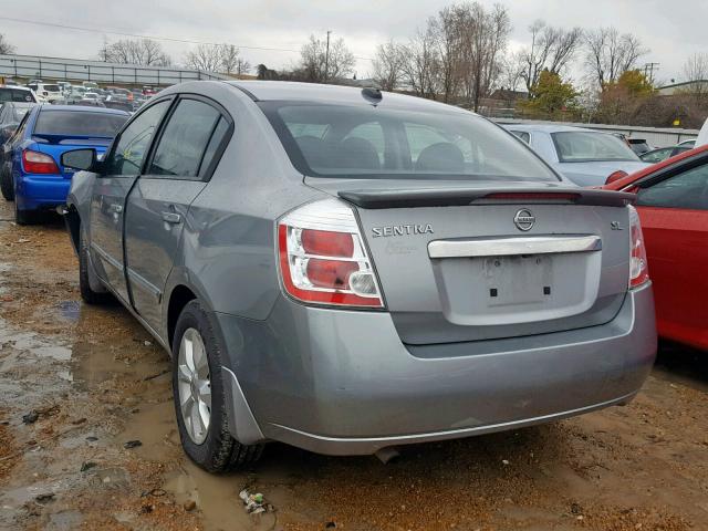 3N1AB6AP9BL703280 - 2011 NISSAN SENTRA 2.0 SILVER photo 3