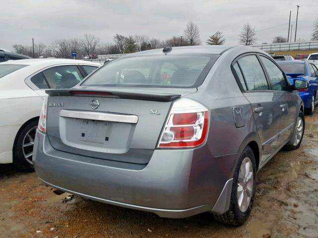 3N1AB6AP9BL703280 - 2011 NISSAN SENTRA 2.0 SILVER photo 4