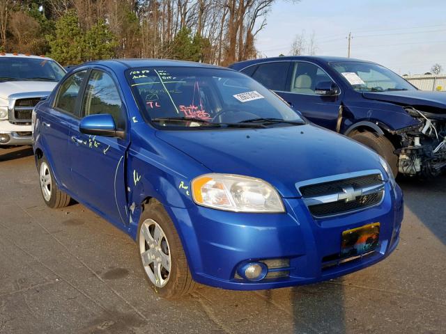 KL1TG56E99B327630 - 2009 CHEVROLET AVEO LT BLUE photo 1