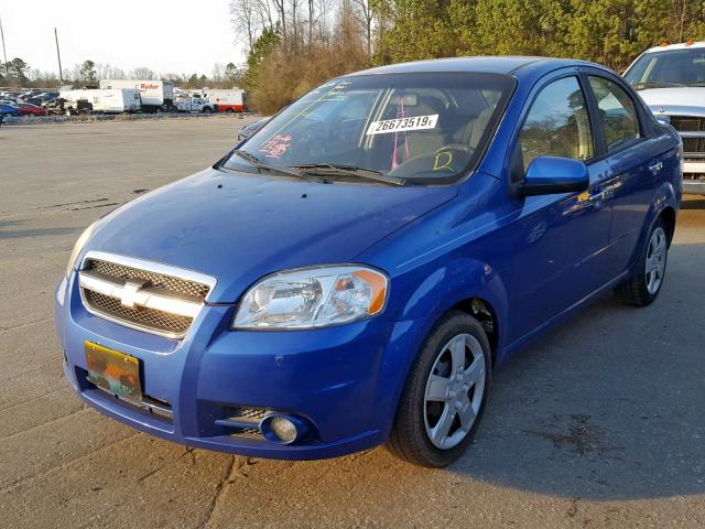 KL1TG56E99B327630 - 2009 CHEVROLET AVEO LT BLUE photo 2