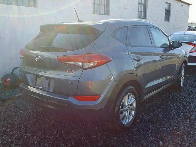 KM8J3CA44GU221520 - 2016 HYUNDAI TUCSON LIM GRAY photo 4