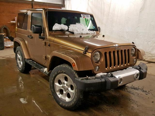 1C4AJWBG2FL600962 - 2015 JEEP WRANGLER S GOLD photo 1