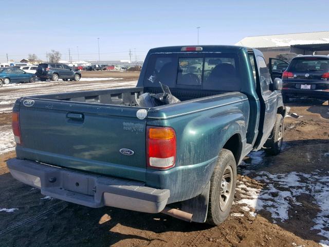 1FTYR10C5WTA64857 - 1998 FORD RANGER GREEN photo 4