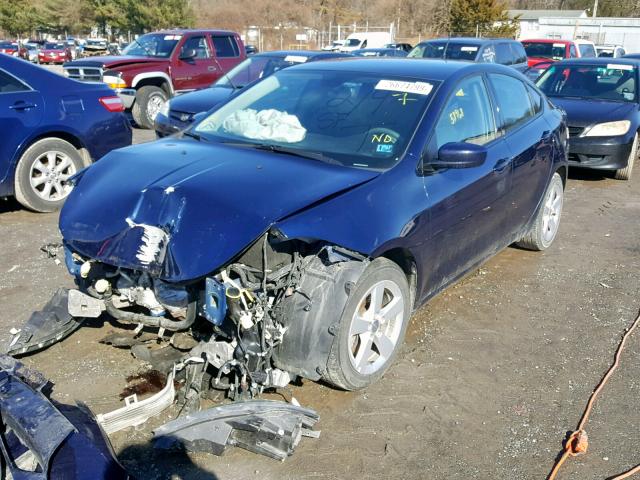 1C3CDFBB0GD613522 - 2016 DODGE DART SXT BLUE photo 2