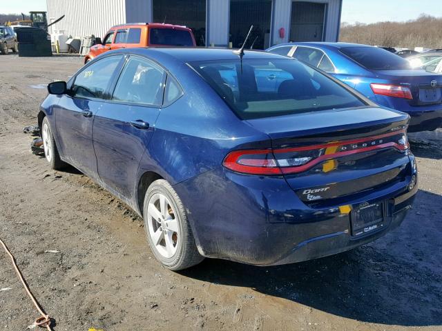 1C3CDFBB0GD613522 - 2016 DODGE DART SXT BLUE photo 3