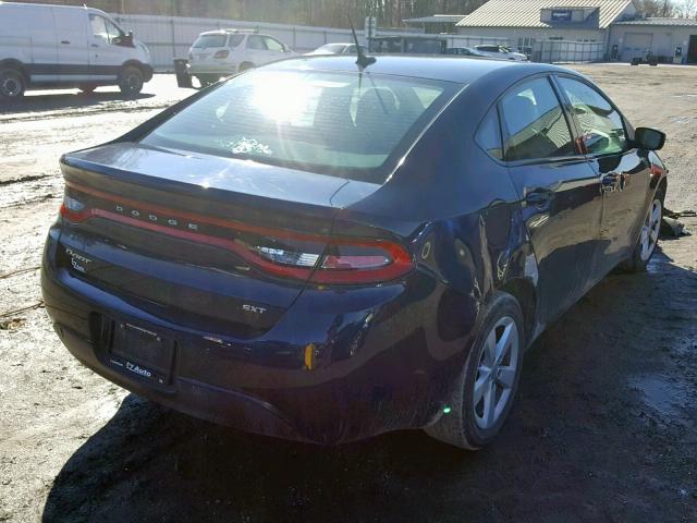 1C3CDFBB0GD613522 - 2016 DODGE DART SXT BLUE photo 4