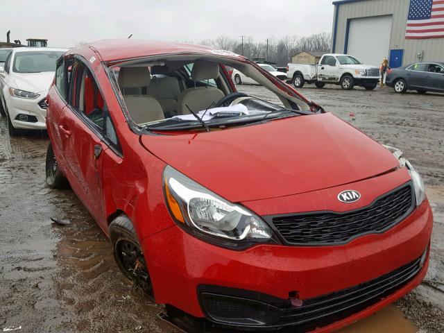 KNADM4A37D6214490 - 2013 KIA RIO LX RED photo 1