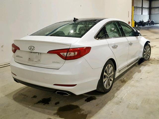 5NPE34AF0GH389291 - 2016 HYUNDAI SONATA SPO WHITE photo 4