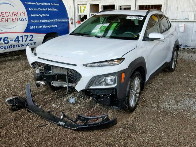 KM8K22AA9KU212568 - 2019 HYUNDAI KONA SEL WHITE photo 2