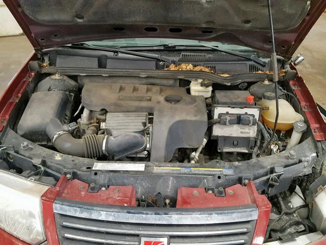 1G8AZ55F86Z123032 - 2006 SATURN ION LEVEL MAROON photo 7