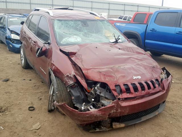 1C4PJLCB3KD148102 - 2019 JEEP CHEROKEE L MAROON photo 1