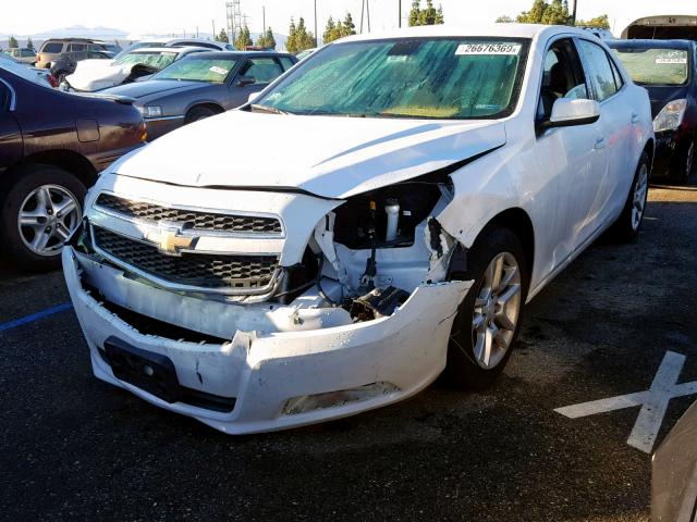 1G11D5SR5DF138274 - 2013 CHEVROLET MALIBU 1LT WHITE photo 2
