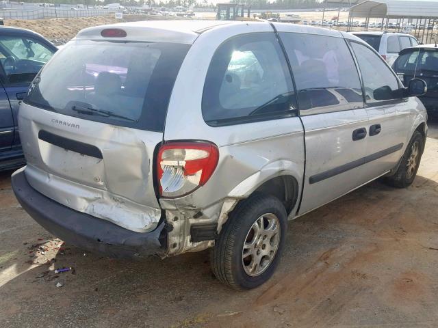 1D4GP24R75B332160 - 2005 DODGE CARAVAN SE GRAY photo 4