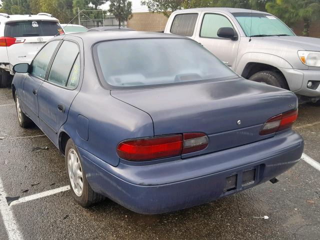 1Y1SK5361PZ072911 - 1993 GEO PRIZM BASE BLUE photo 3