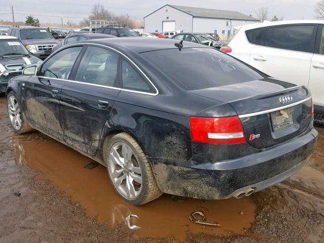 WAUGN94F27N051108 - 2007 AUDI S6 QUATTRO BLACK photo 3