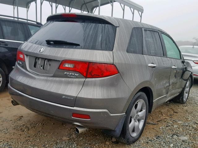 5J8TB18597A021819 - 2007 ACURA RDX TECHNO GRAY photo 4