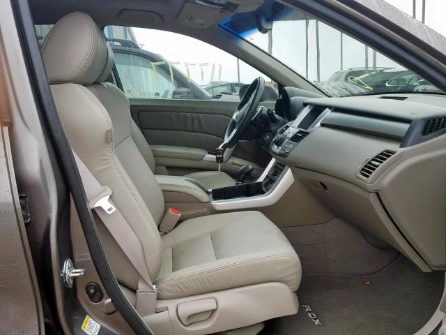 5J8TB18597A021819 - 2007 ACURA RDX TECHNO GRAY photo 5