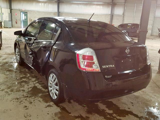 3N1AB61EX8L656655 - 2008 NISSAN SENTRA 2.0 BLACK photo 3