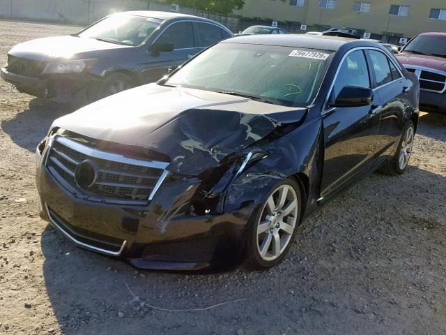 1G6AA5RA2D0123589 - 2013 CADILLAC ATS BLACK photo 2