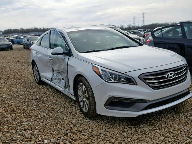 5NPE34AF4HH509076 - 2017 HYUNDAI SONATA SPO WHITE photo 1