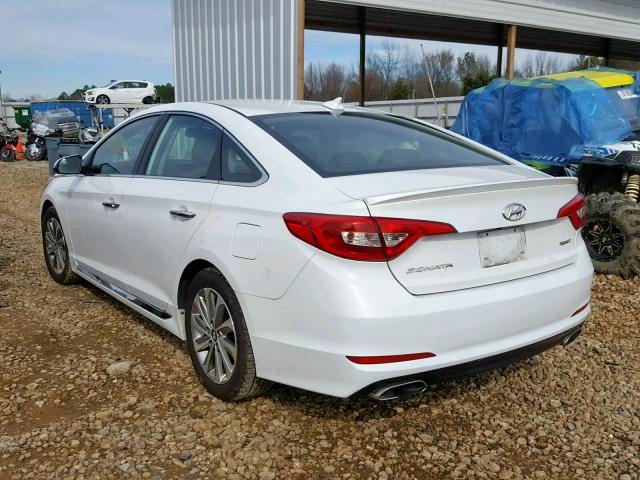 5NPE34AF4HH509076 - 2017 HYUNDAI SONATA SPO WHITE photo 3