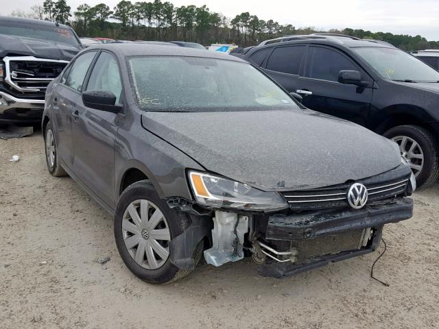 3VW2K7AJ1FM305738 - 2015 VOLKSWAGEN JETTA BASE CHARCOAL photo 1