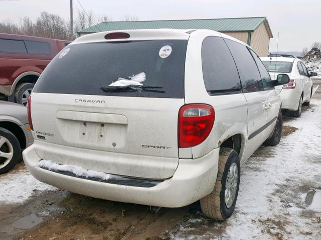 1B4GP45302B709035 - 2002 DODGE CARAVAN SP WHITE photo 4