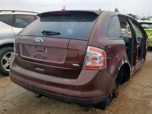 2FMDK3JC3ABB73545 - 2010 FORD EDGE SEL BURGUNDY photo 4