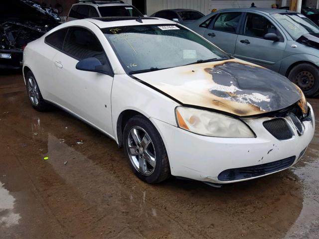 1G2ZH17N284191176 - 2008 PONTIAC G6 GT WHITE photo 1