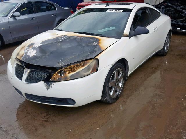 1G2ZH17N284191176 - 2008 PONTIAC G6 GT WHITE photo 2