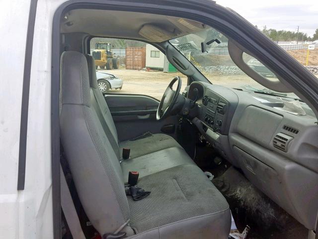 1FTSF30597EA00158 - 2007 FORD F350 SRW S WHITE photo 5