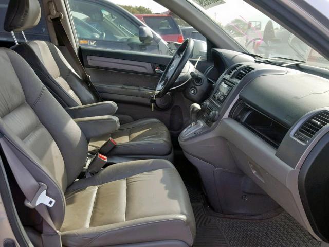 JHLRE38719C012247 - 2009 HONDA CR-V EXL SILVER photo 5