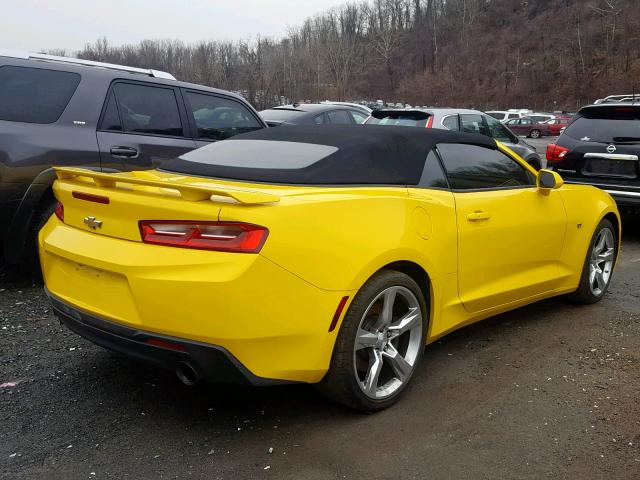 1G1FF3D70H0135629 - 2017 CHEVROLET CAMARO SS YELLOW photo 4