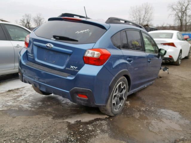 JF2GPAFC8F8212092 - 2015 SUBARU XV CROSSTR BLUE photo 4