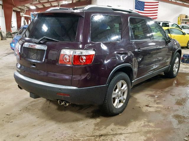 1GKER13798J284717 - 2008 GMC ACADIA SLE PURPLE photo 4