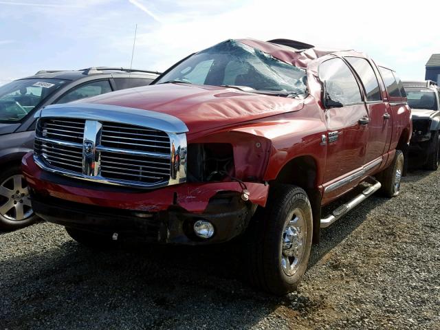 3D7KS29C37G719704 - 2007 DODGE RAM 2500 MAROON photo 2