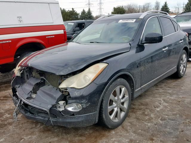 JNKAJ09F98M353526 - 2008 INFINITI EX35 BASE BLACK photo 2