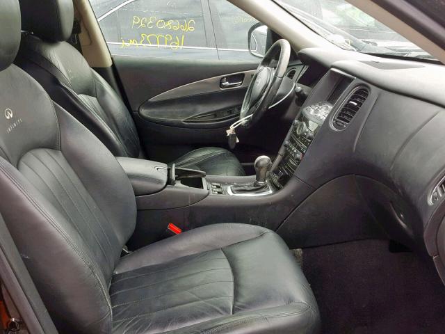 JNKAJ09F98M353526 - 2008 INFINITI EX35 BASE BLACK photo 5