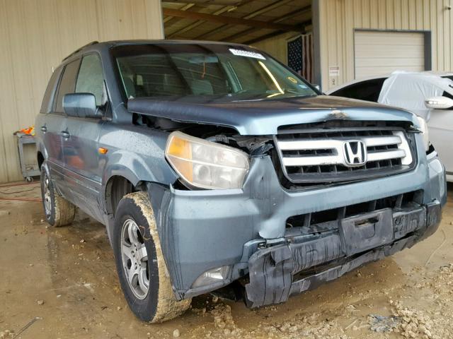 5FNYF28388B015516 - 2008 HONDA PILOT SE BLUE photo 1