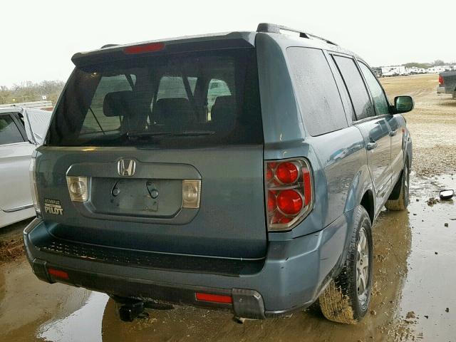 5FNYF28388B015516 - 2008 HONDA PILOT SE BLUE photo 4