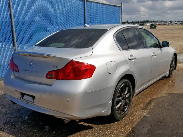 JN1CV6AP0AM202573 - 2010 INFINITI G37 BASE SILVER photo 4