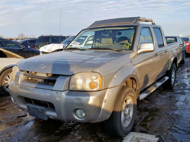 1N6ED27T81C335719 - 2001 NISSAN FRONTIER C BEIGE photo 2