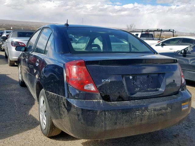 1G8AJ55F77Z198247 - 2007 SATURN ION LEVEL BLACK photo 3