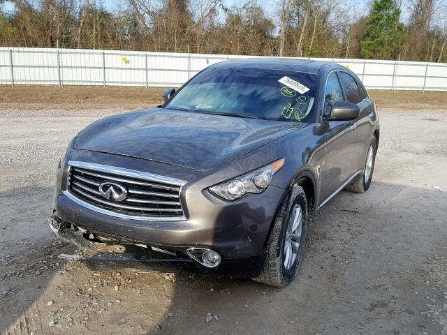 JN8CS1MU8GM670297 - 2016 INFINITI QX70 GRAY photo 2