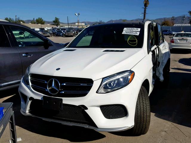 4JGDA6EB1HA900726 - 2017 MERCEDES-BENZ GLE 43 AMG WHITE photo 2